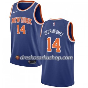 Muški NBA Dres New York Knicks Willy Hernangomez 14 Nike 2017-18 Plava Swingman